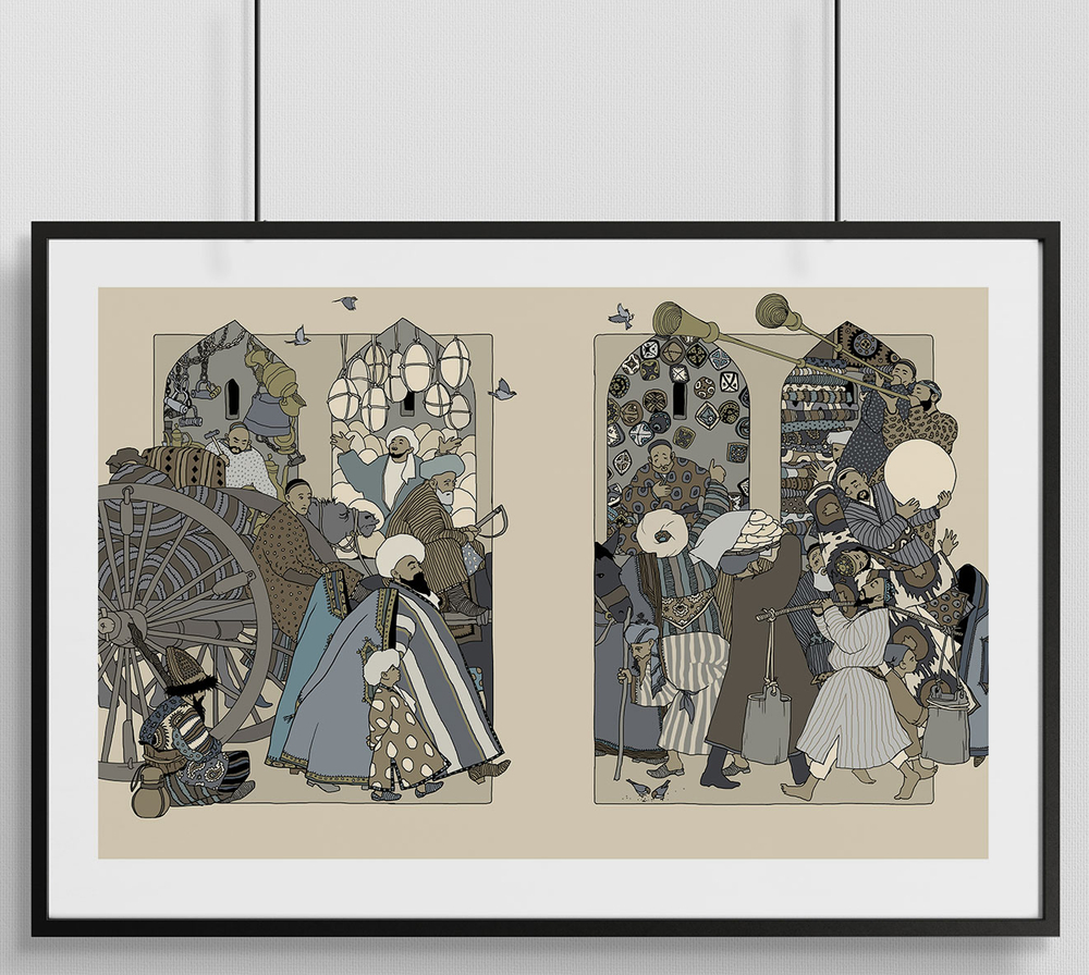 Постеры с иллюстрациями А. Дмитриева и И. Олейникова