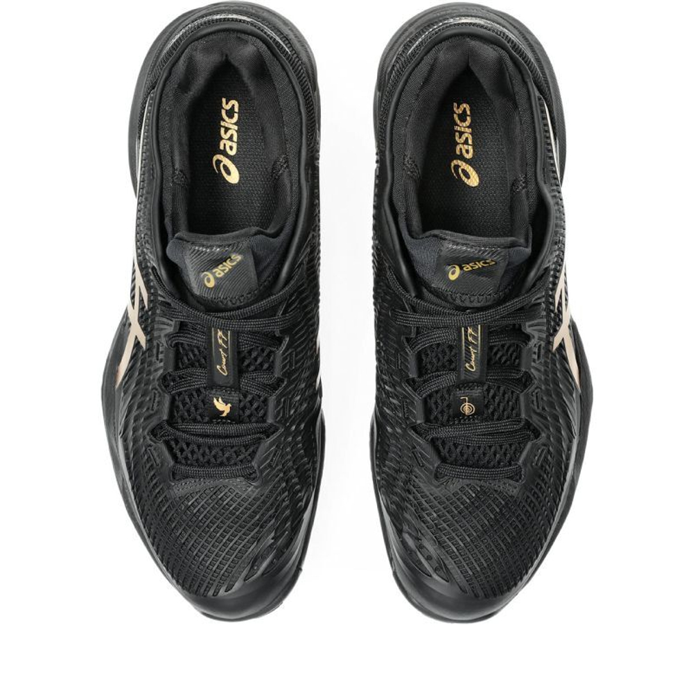 Мужские кроссовки теннисные Asics Court FF 3 Novak Clay Night Energy - black/prism gold