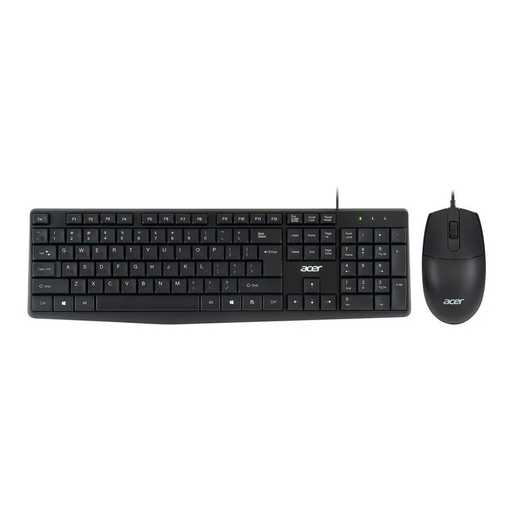 Acer OMW141 [ZL.MCEEE.01M] Комплект (клавиатура + мышь) черный USB