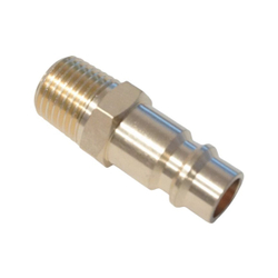 WDK-20PMB Штуцер быстроразъемного соединения с наружной резьбой 1/4" BSPT, латунь