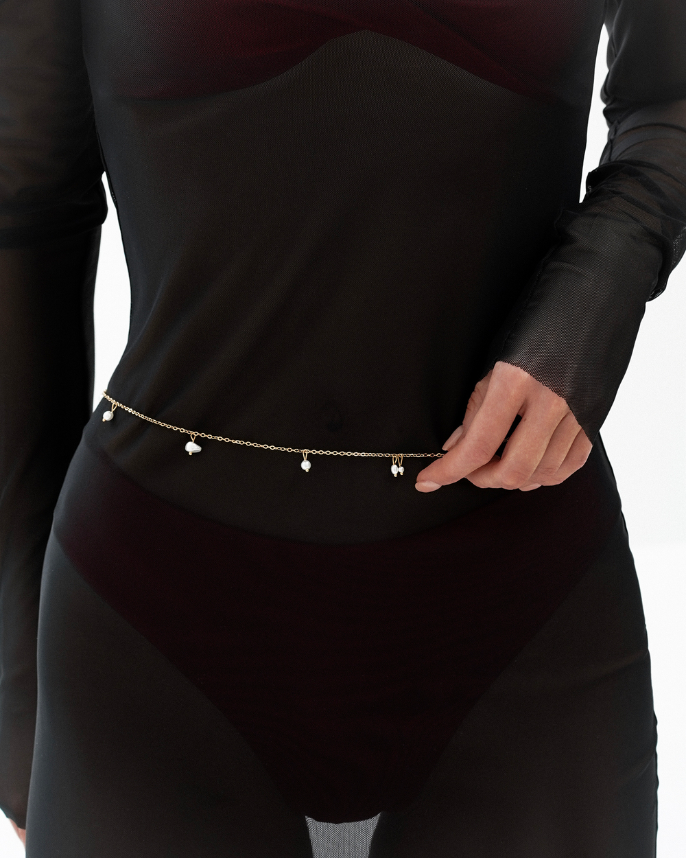 №044 Платье сетка (черный)