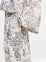 Графитовое муслиновое кимоно