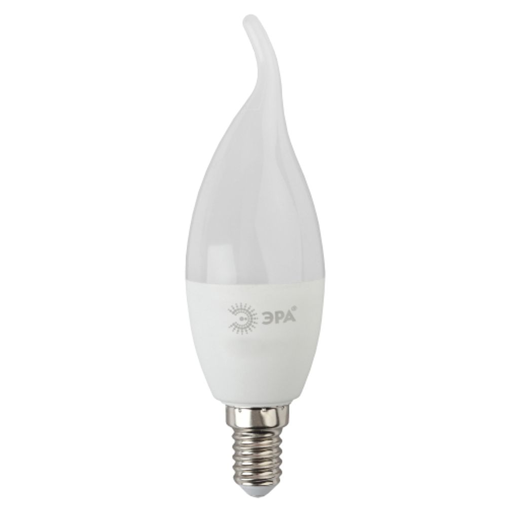 Лампа светодиодная ЭРА STD LED BXS-11W-840-E14 11Вт свеча на ветру нейтральный белый свет Е14 | Лампы cветодиодные Свеча (B/C)