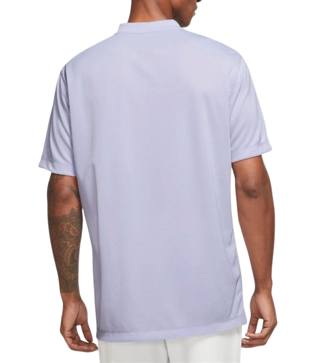 Мужское теннисное поло Nike Court Dri-Fit Blade Solid Polo - oxygen purple/white