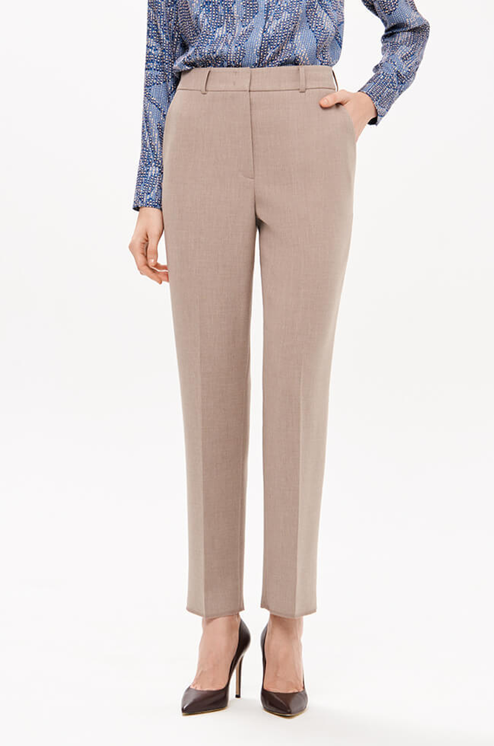 31182 Брюки женские (пепельно-бежевый)