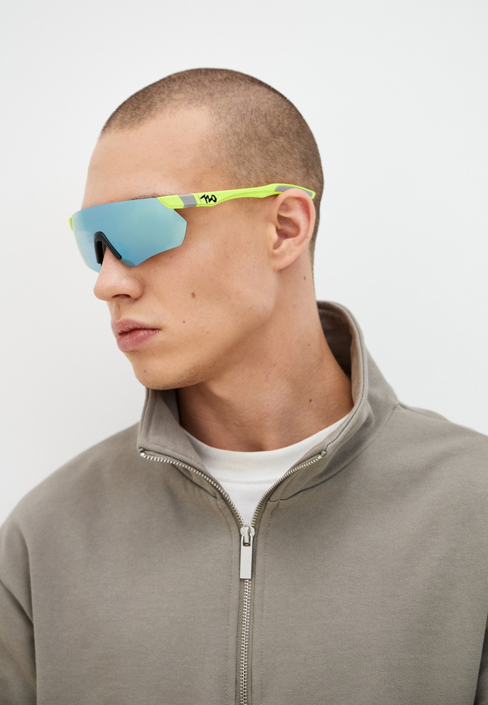 Спортивные очки 720armour Elfo / Matte Neon Lime Green / HC Brown Lake Blue Lens