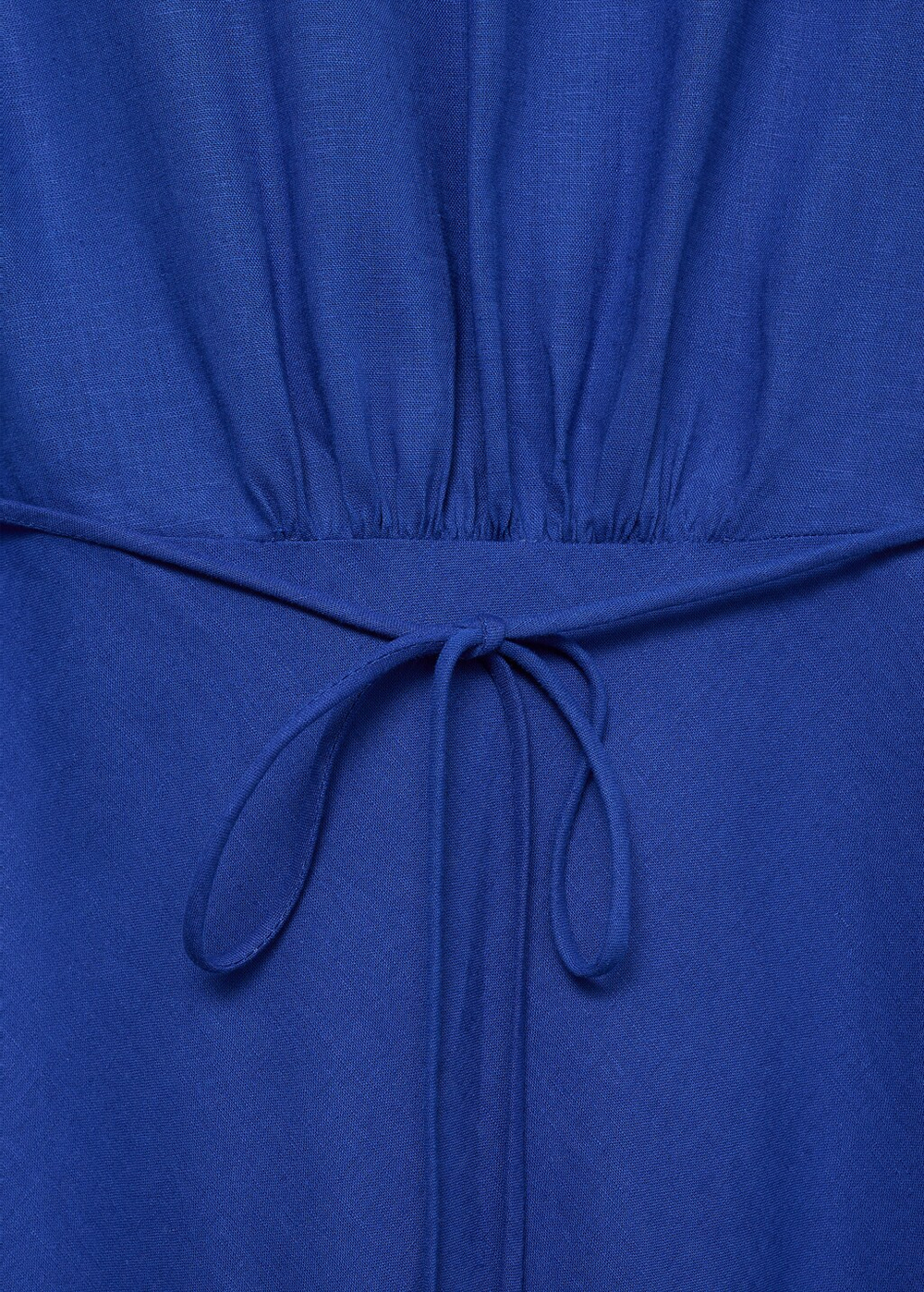 Льняное платье с цветами