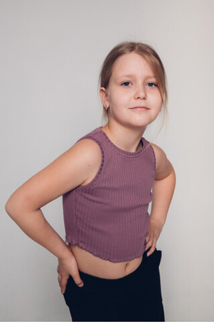 Майка-топ 2402/4 брусника, лапша