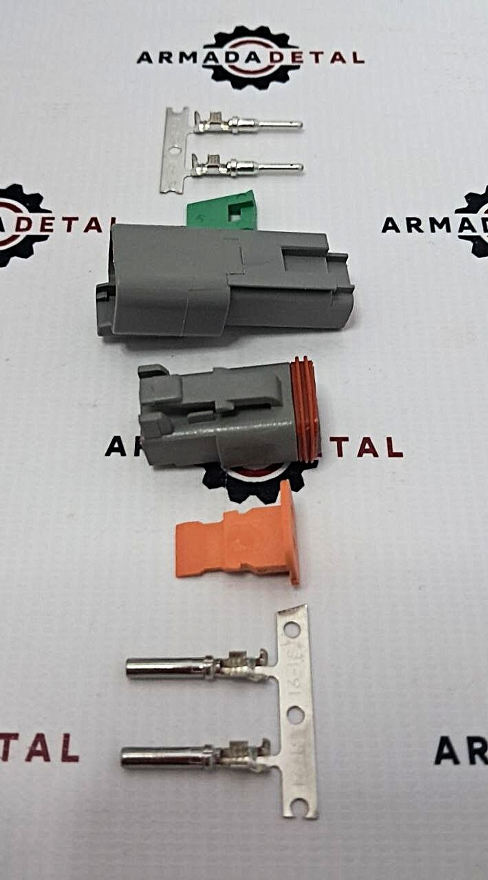 Разъем межжгутовой серии DEUTSCH DT 2-х контактный | DT06-2S+DT04-2P | Аналог