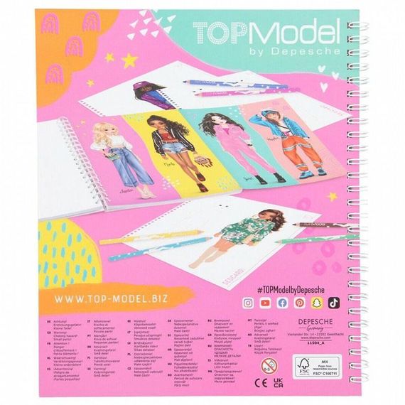 Create Your TOPModel Colouring Book