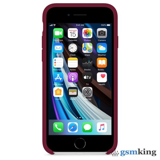Silicone Case iPhone 7 | 8 | SE 2020 | 2022 Rose Red «Kрасная роза»