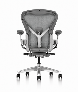 Кресло Herman Miller Aeron Carbon Polished Aluminium, размер A