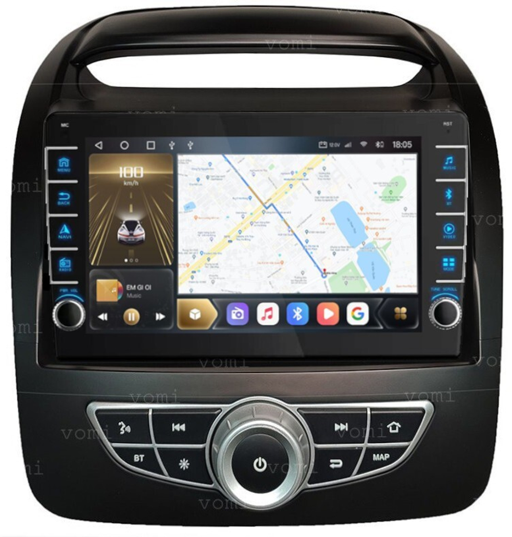 Магнитола для KIA Sorento 2012-2020 (климат на штатном экране) - Carmedia OL-9794-2 (кнопки и крутилки), Android 12, TS10,  CarPlay, 4G SIM-слот