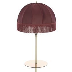 Citilux Базель CL407933T Торшер бронза со столиком и красным абажуром