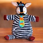 Вязаная кукла Зебра Жорик, Фрея