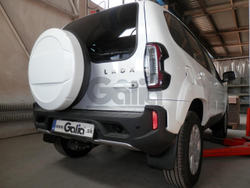 Фаркоп оцинкованный Galia L028A для Lada Niva Travel 2021-, Chevrolet Niva 2123 2008-2020, Lada Niva 2020-2021(паспорт и сертификат в комплекте)(без электрики)