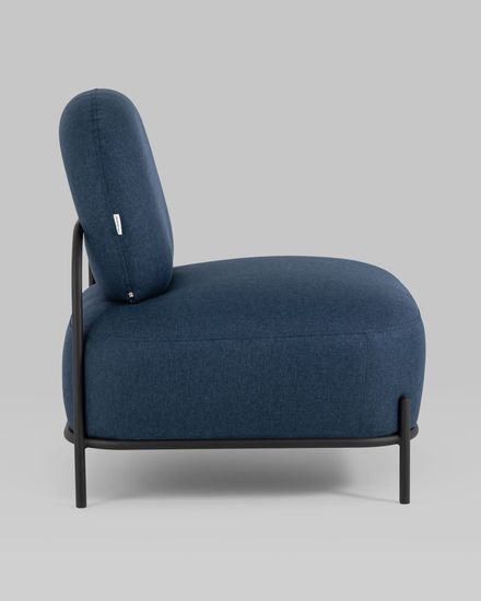 Кресло Стоун рогожка синий