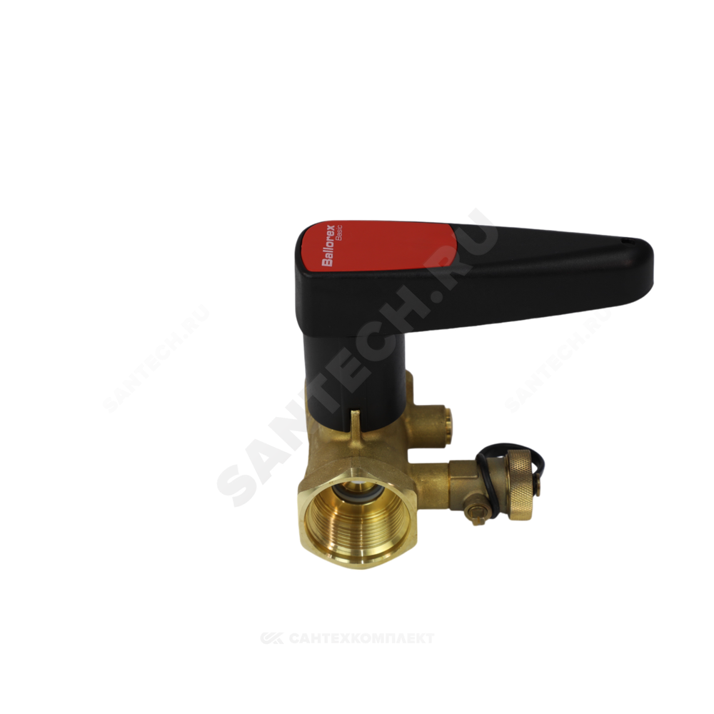 Клапан балансировочный ручной латунь Basic Ду 15 G1/2" Ру25 ВР Kvs=1.8м3/ч без ниппелей BROEN 43490000-001003