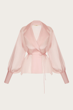 Блуза из розовой органзы