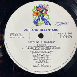 Винтажная виниловая пластинка LP Adriano Celentano Адриано Челентано Antologia (1957-1980) 5LP