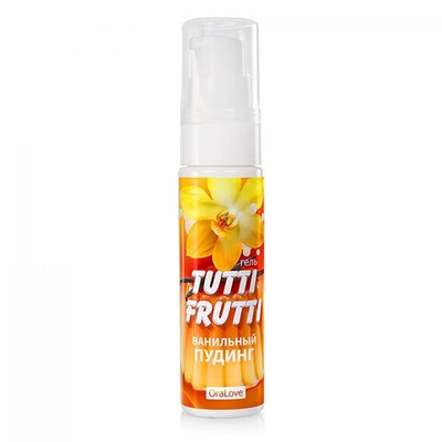 Вкусовой лубрикант на водной основе Tutti Frutti со вкусом ванильного пудинга 30г