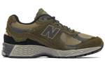 New Balance NB 2002R sports comfortable mesh leather wear-resistant breathable low-cut casual running shoes for men and women the same army green