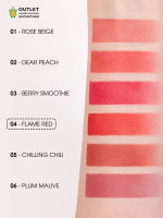 YNM - ГУБНАЯ ПОМАДА КРЕМОВАЯ МАТОВАЯ ТОН 04 CREAM MATT LIPSTICK 04 FLAME RED