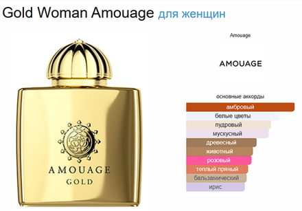 Amouage Gold Woman 100 ml (duty free парфюмерия)