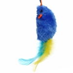 Игрушка - мышка для кошек «ЦЕПКИЕ ЛАПКИ», с бубенчиком, цвет синий, 7*3.5/3.5см