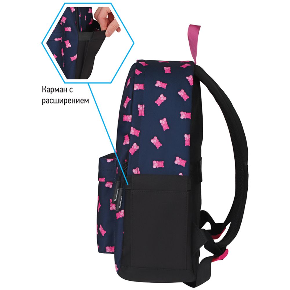 Рюкзак Berlingo Casual Gummy bears 39,5х27х13см, 500 гр., 1отд. 3карм, уплотненная спинка