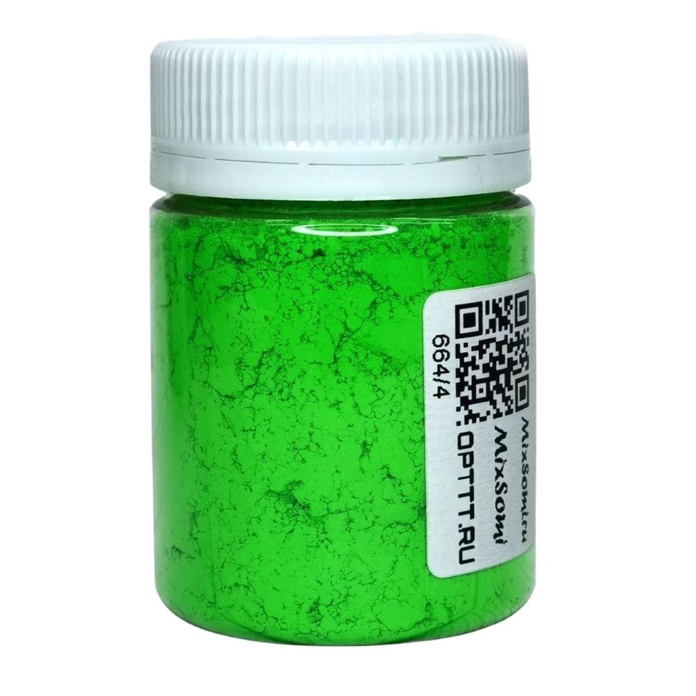 НЕОНОВЫЙ ФЛУОРЕСЦЕНТНЫЙ ПИГМЕНТ 664/4 PLASTIC - ЗЕЛЁНЫЙ - розница / опт