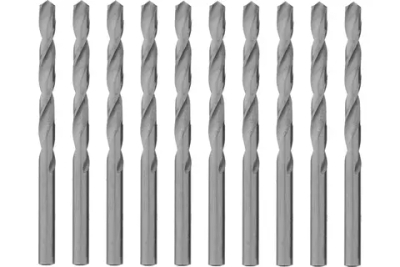 Сверло по металлу, 6,0 мм, полированное, HSS, 10 шт. цилиндрический хвостовик// Matrix (Матрикс)