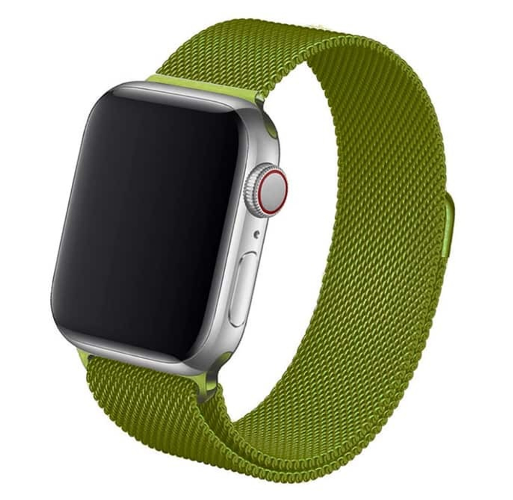 Ремешок для Apple Watch 38-40мм Миланская петля (зеленый)