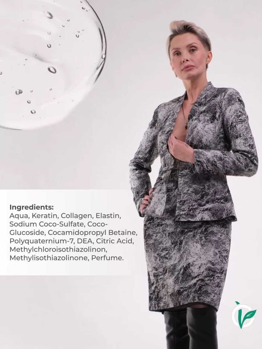 Шампунь восстанавливающий с кератином, premium