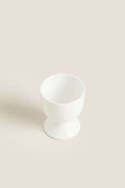 ZARA HOME ТОНКИЙ ФАРФОРОВЫЙ ДЕРЖАТЕЛЬ ДЛЯ ЯИЦ, БЕЛЫЙ