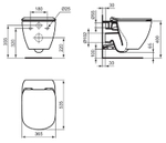 Унитаз подвесной Ideal Standard IDEALMOOD