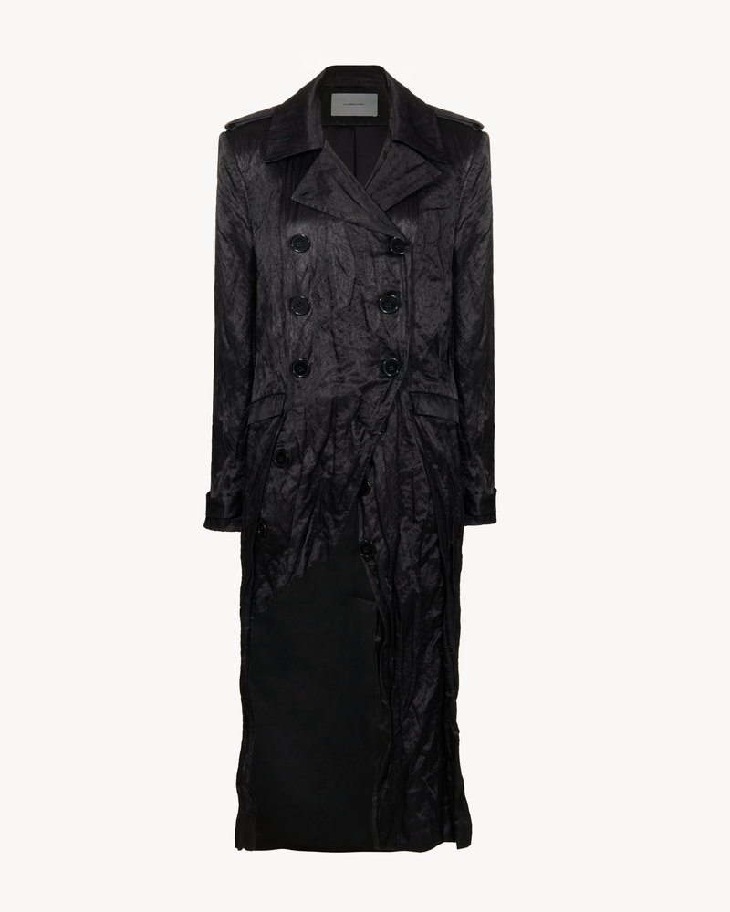 "Oil" deconstructed tailcoat-trench / Тренч