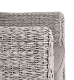 "Кальяри" кресло из искусственного ротанга (гиацинт), цвет серый