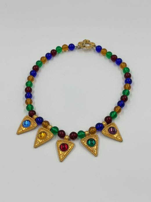 Колье из разноцветных бусин Kenzo