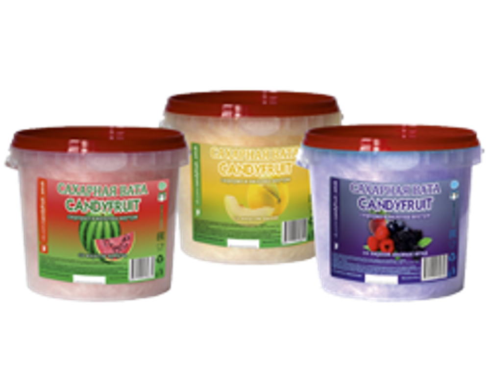 Сахарная Вата с сюрпризом Ассорти "CANDYFRUIT" 50гр (6шт)