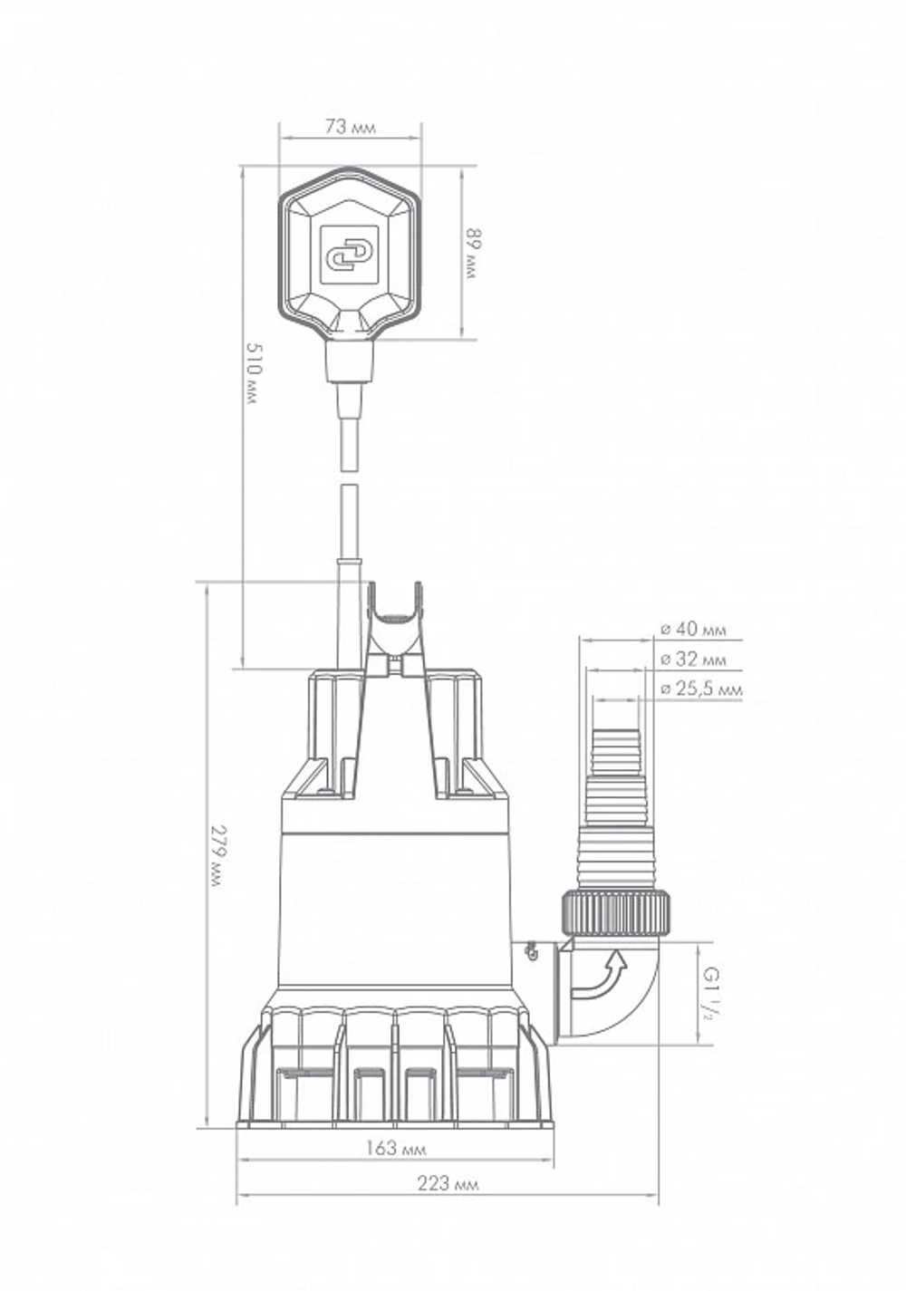 Фекальный насос Джилекс «ФЕКАЛЬНИК» 140/6