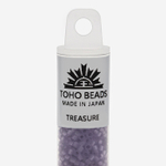 Японский бисер TOHO Treasure (№19F), прозрачный матовый
