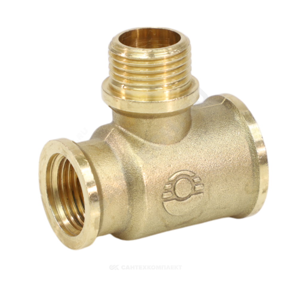 Тройник латунь переходной Ду 20 (3/4") ВР/НР/ВР VALFEX VF.132.L.034