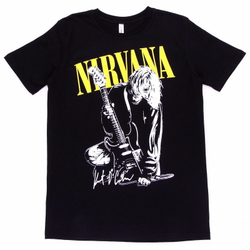 Футболка Nirvana Kurt Cobain c гитарой (669)