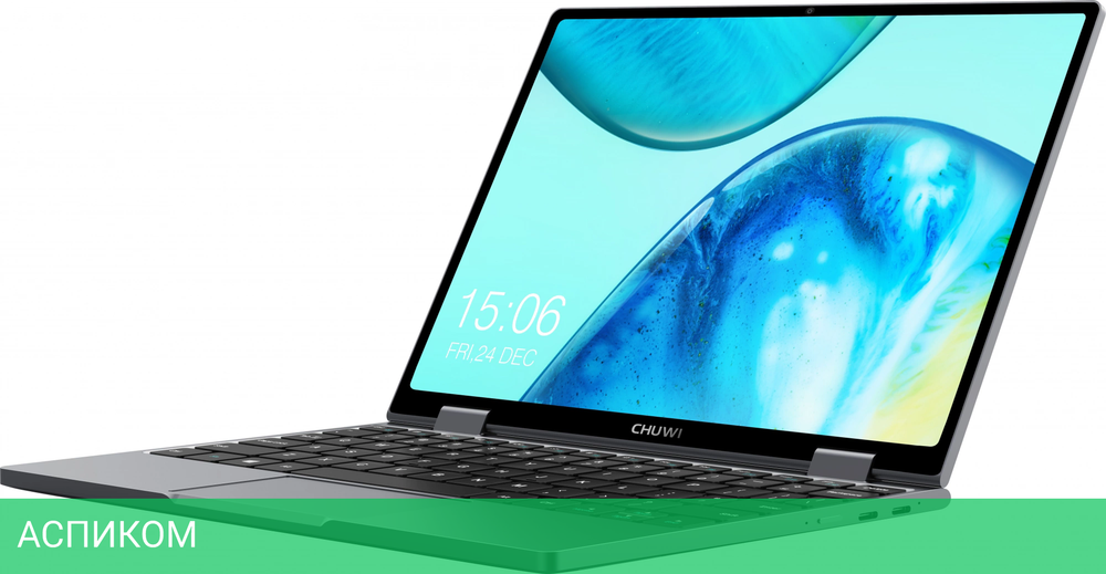 Ноутбук Chuwi MiniBook X N-series N100 12Gb SSD512Gb Intel UHD Graphics 10.51" IPS Touch WQXGA (1920x1200) Windows 11 Home grey WiFi BT Cam 3800mAh (1746362)