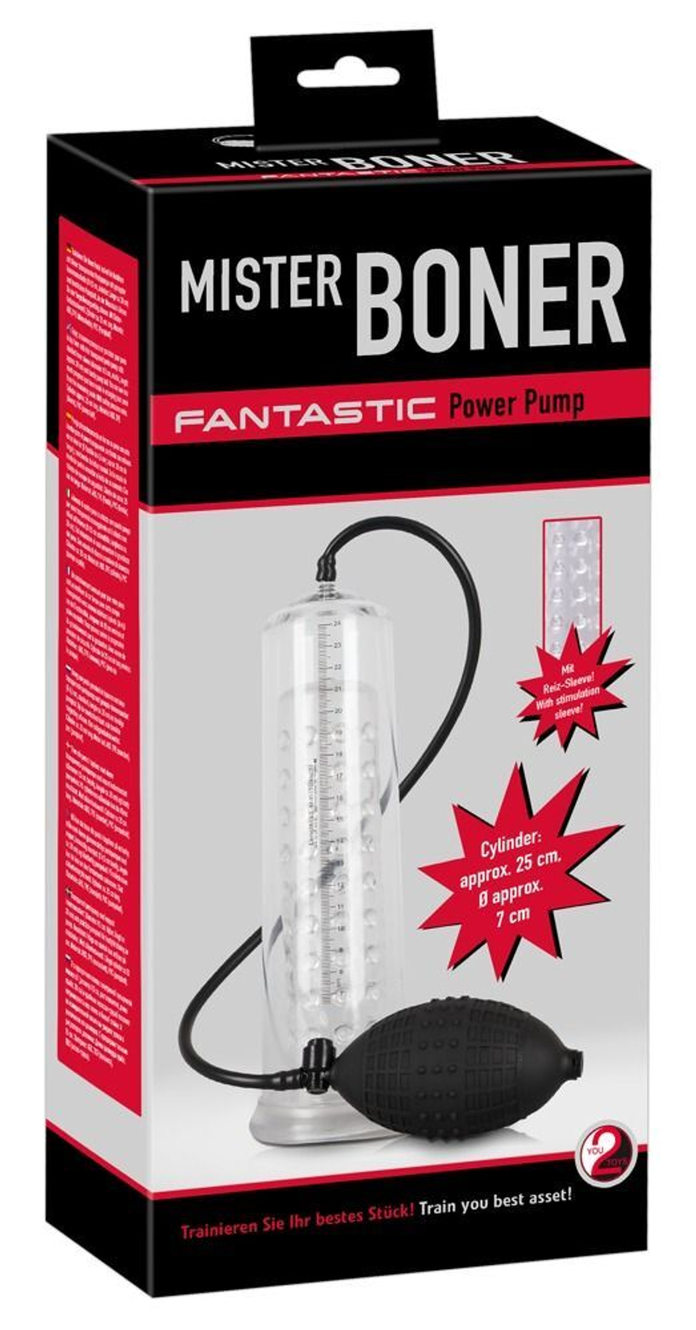 Помпа для пениса Mister Boner Fantastic - 22 см. (Цвет: прозрачный)