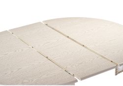 Деревянный стол Павия 100(130)х100х79 слоновая кость с золотой патиной