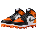 Jordan Air Jordan 1 Breathable Support Function Classification Baseball Shoes Unisex Orange Black White