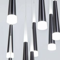 Citilux Вегас CL227161 LED Люстра каскадная Чёрная