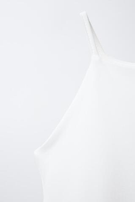 ZARA ОДНОТОННОЕ БОДИ, БЕЛЫЙ